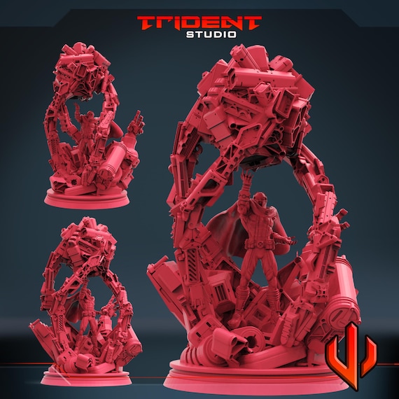 Magneto Beast Mode, Marvel RPG Resin Model Kit, 3D Printed, Highly detailed, By Trident Studios, Marvel Crisis Protocol, 40mm or 70mm