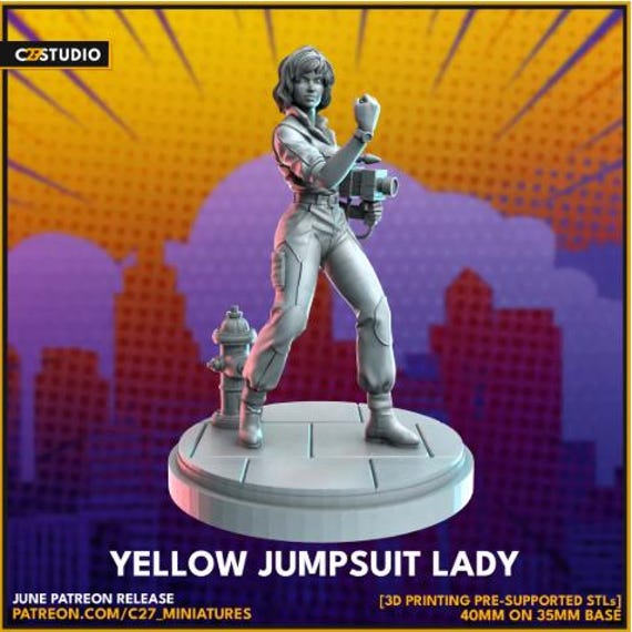 April O'Neil, Hero, TMNT RPG Resin Model Kit, 3D Printed, Highly detailed, By C27 miniatures Sculpts, Authorised Seller, 40mm-75mm