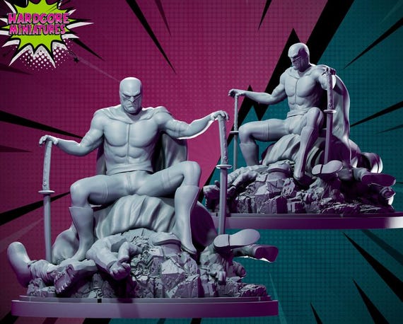 Nemesis, Icon Comics, RPG Resin 3D Printed, Hardcore Miniatures, Marvel Crisis Protocol, 35mm, 40mm, 70mm or 1/16th