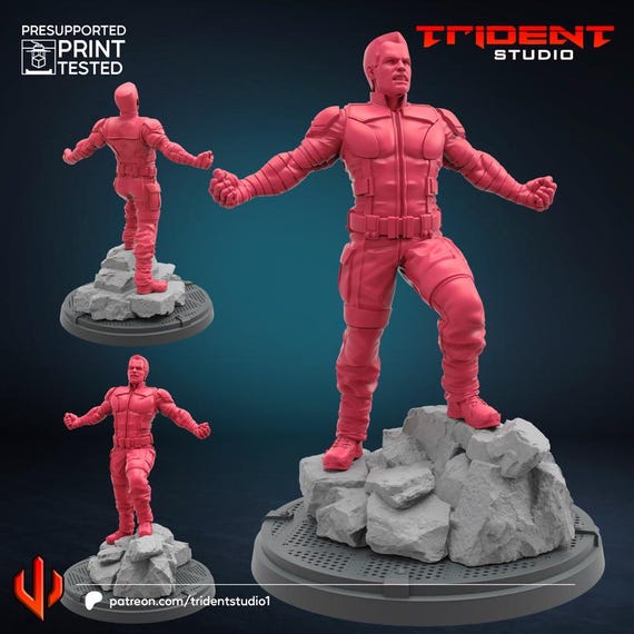 Colossus Days of Future Past, Marvel RPG Resin Model Kit, 3D Printed, Highly detailed, Trident Studios, Marvel Crisis Protocol, 40mm or 70mm