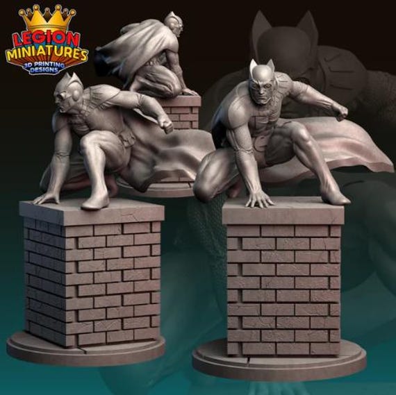 Nite Owl Watchman, DC, RPG Resin Model Kit, 3D Printed, Highly detailed, Legion miniatures Sculpts, 40mm or 75mm, Marvel Crisis Protocol