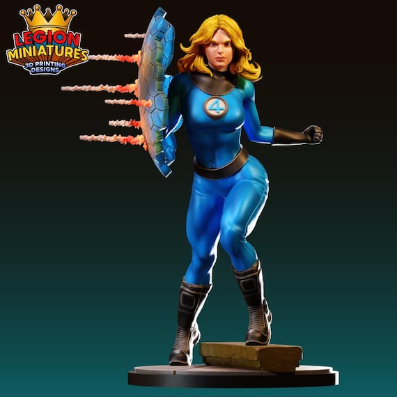 Invisible Women, DC RPG Resin 3D Printed, Legion Miniatures, Marvel Crisis Protocol, 35mm, 40mm, 75mm or 1/16th
