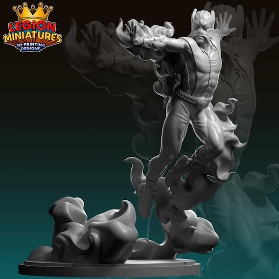 Sunfire, Marvel RPG Resin Model Kit, 3D Printed, Highly detailed, By Legion miniatures Sculpts, 40mm or 75mm