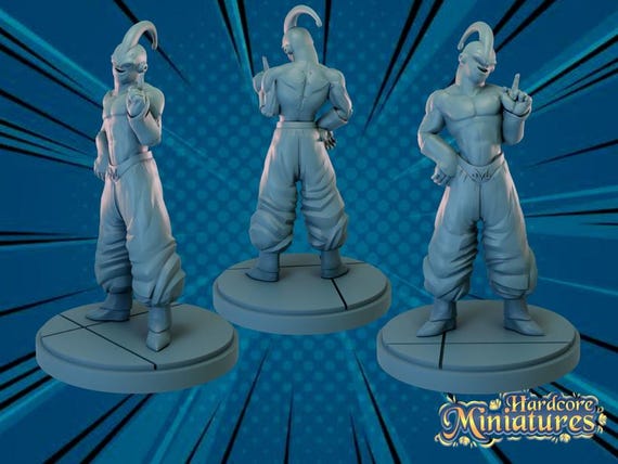 Majin Buu, Dragon Ball Z, RPG Resin 3D Printed, Highly detailed, Hardcore Miniatures, Marvel Crisis Protocol, 35mm, 40mm, 70mm or 1/16th