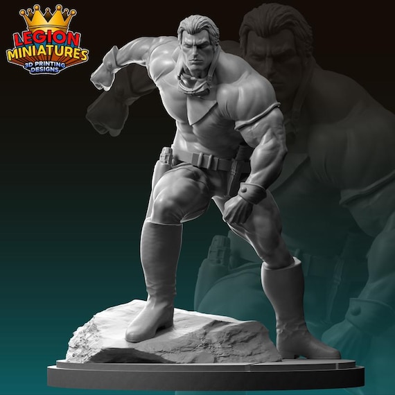 Tom Strong, DC RPG Resin 3D Printed, Legion Miniatures, Marvel Crisis Protocol, 35mm, 40mm, 75mm or 1/16th