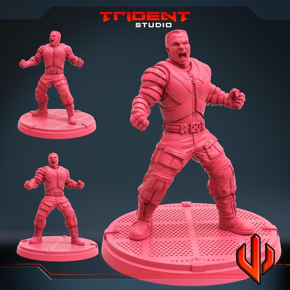 Colossus, Marvel RPG Resin Model Kit, 3D Printed, Highly detailed, By Trident Studios, Marvel Crisis Protocol, 40mm or 70mm