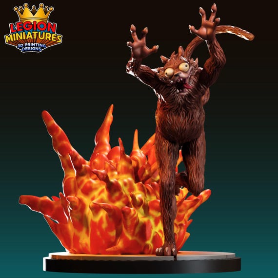 Weasel, DC, RPG Resin Model Kit, 3D Printed, Highly detailed, By Legion miniatures Sculpts, 35mm, 40mm, 75mm or 1/16th