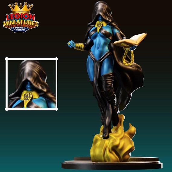Lyssa, DC, RPG Resin Model Kit, 3D Printed, Highly detailed, By Legion miniatures Sculpts, 35mm, 40mm, 75mm or 1/16th