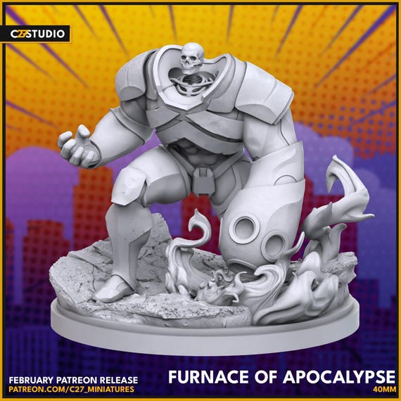Holocaust, Marvel RPG Resin Model Kit, 3D Printed, Highly detailed, By C27 miniatures Sculpts, 40mm