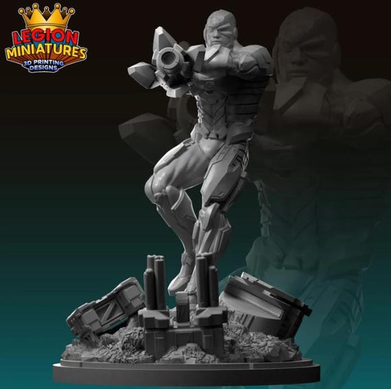 Cyborg DC, Hero, RPG Resin Model Kit, 3D Printed, Highly detailed, By C27 miniatures Sculpts, Authorised Seller, 40mm-75mm