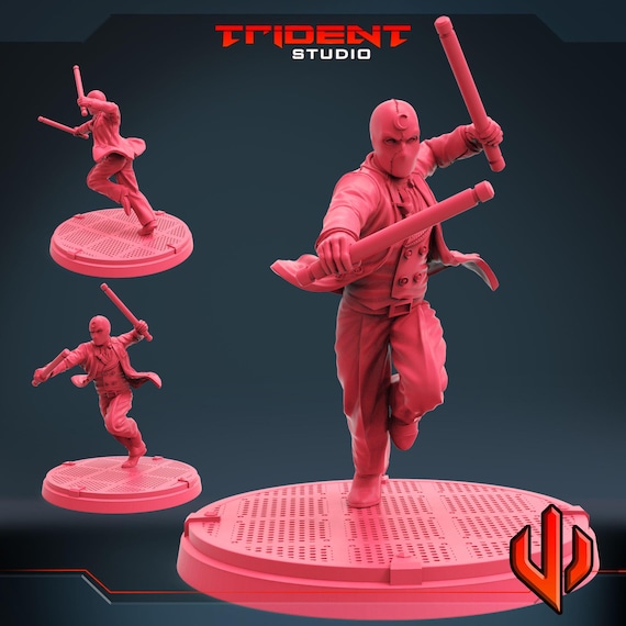 Mr Knight Moon Knight, Marvel RPG Resin Model Kit, 3D Printed, Highly detailed, By Trident Studios, Marvel Crisis Protocol, 40mm or 70mm