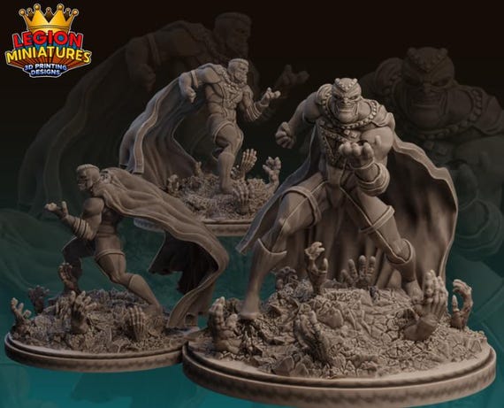 Black Hand, DC RPG Resin Model Kit, 3D Printed, Highly detailed, Legion miniatures Sculpts, 40mm or 75mm, Marvel Crisis Protocol