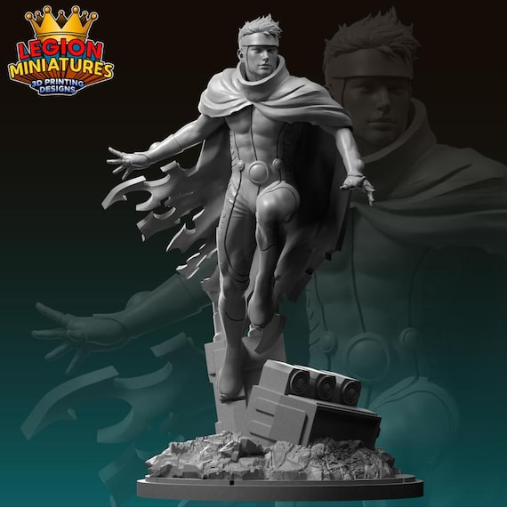 Wiccan, Marvel, RPG Resin Model Kit, 3D Printed, Legion miniatures Sculpts, 40mm or 75mm, Marvel Crisis Protocol