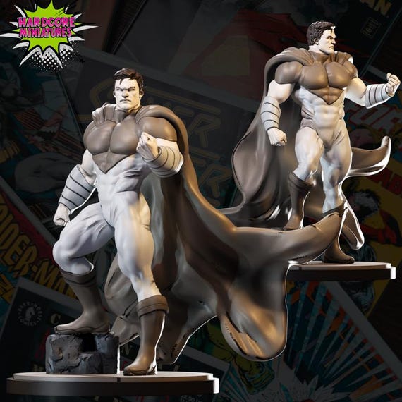 Supreme, Image Comics, RPG Resin 3D Printed, Hardcore Miniatures, Marvel Crisis Protocol, 35mm, 40mm, 70mm or 1/16th