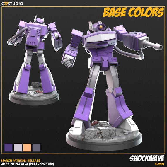 Shockwave, transformers, Hero, RPG Resin Model Kit, 3D Printed, Highly detailed, By C27 miniatures Sculpts, 40mm, 75mm, Bust