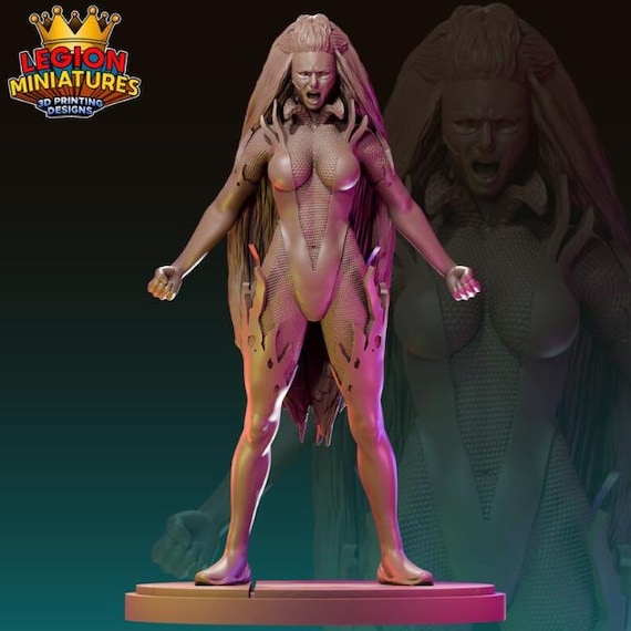Banshee, Marvel RPG Resin Model Kit, 3D Printed, Highly detailed, By Legion miniatures Sculpts, 40mm or 75mm