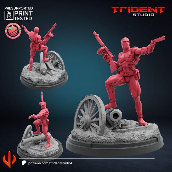 Union Jack, Marvel RPG Resin Model Kit, 3D Printed, Highly detailed, By Trident Studios, Marvel Crisis Protocol, 40mm or 70mm