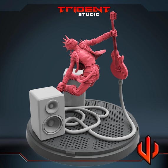Spiderpunk, Marvel RPG Resin Model Kit, 3D Printed, Highly detailed, By Trident Studios, Marvel Crisis Protocol, 40mm or 70mm