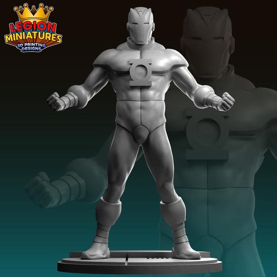 Iron Lantern, DC RPG Resin 3D Printed, Legion Miniatures, Marvel Crisis Protocol, 35mm, 40mm, 75mm or 1/16th