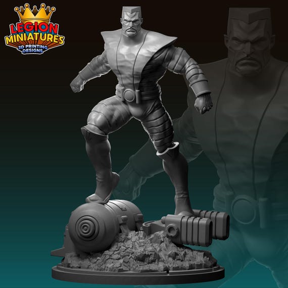 Colossus, Marvel RPG Resin Model Kit, 3D, Highly detailed, Legion miniatures Sculpts, 40mm or 75mm, Marvel Crisis Protocol