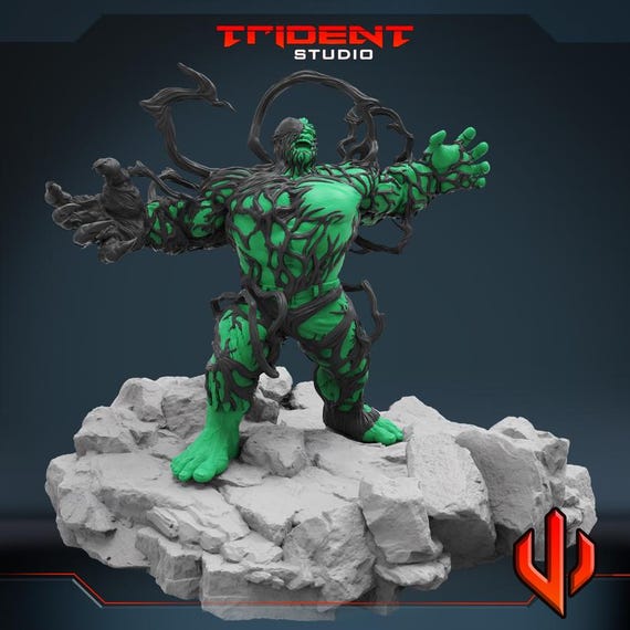 Venom Hulk Version 2 , Marvel RPG Resin Model Kit, 3D Printed, By Trident Studios, Marvel Crisis Protocol, 40mm or 70mm