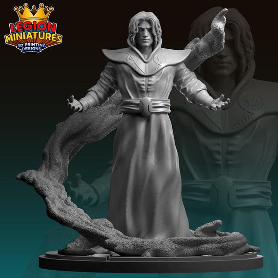 Sandman, DC RPG Resin Model Kit, 3D Printed, Highly detailed, Legion miniatures Sculpts, 40mm or 75mm, Marvel Crisis Protocol