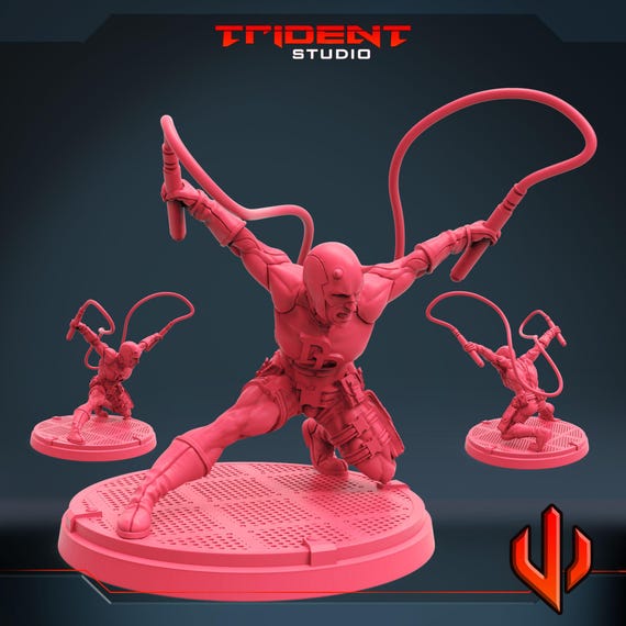 Daredevil, Marvel RPG Resin Model Kit, 3D Printed, Highly detailed, By Trident Studios, Marvel Crisis Protocol, 40mm or 70mm