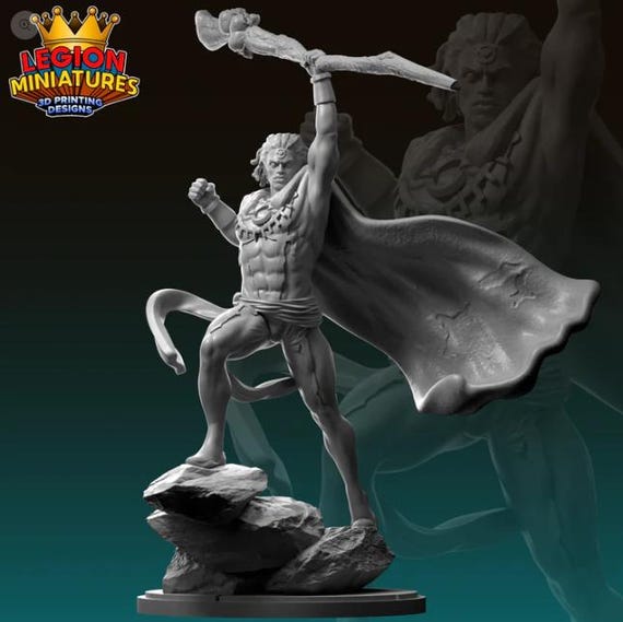 Doctor Voodoo, Marvel RPG Resin Model Kit, 3D Printed, Highly detailed, By Legion miniatures Sculpts, 40mm or 75mm