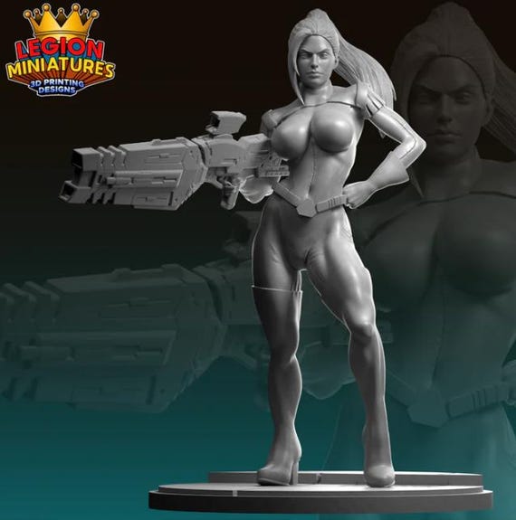 Birdy, Marvel RPG Resin Model Kit, 3D Printed, Highly detailed, By Legion miniatures Sculpts, 40mm or 75mm