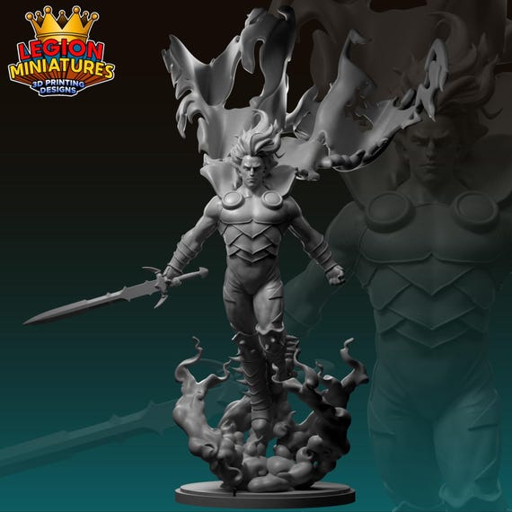 Dracula, Marvel RPG Resin Model Kit, 3D, Highly detailed, Legion miniatures Sculpts, 40mm or 75mm, Marvel Crisis Protocol