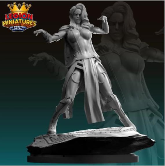 Agatha Harkness, Marvel RPG Resin Model Kit, 3D Printed, Highly detailed, By Legion miniatures Sculpts, 40mm