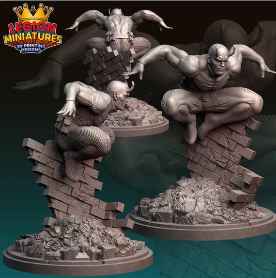 Chameleon Boy, DC, RPG Resin Model Kit, 3D Printed, Highly detailed, Legion miniatures Sculpts, 40mm or 75mm, Marvel Crisis Protocol