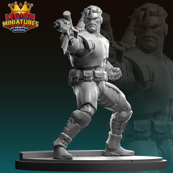 Maverick, Marvel, RPG Resin Model Kit, 3D Printed, Highly detailed, Legion miniatures Sculpts, 40mm or 75mm, Marvel Crisis Protocol