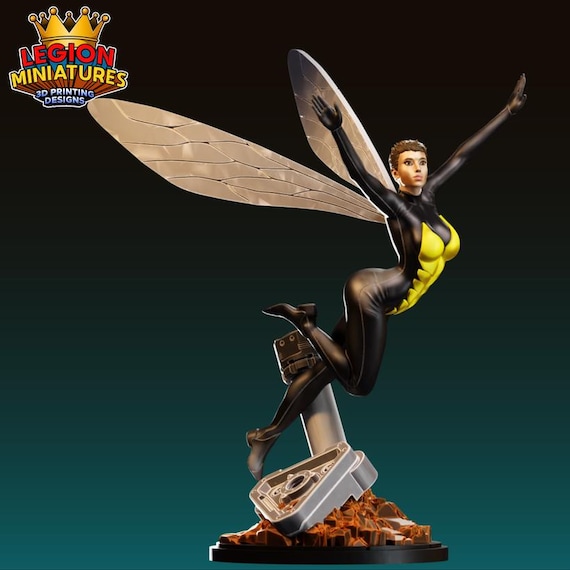 Wasp, DC RPG Resin 3D Printed, Legion Miniatures, Marvel Crisis Protocol, 35mm, 40mm, 75mm or 1/16th