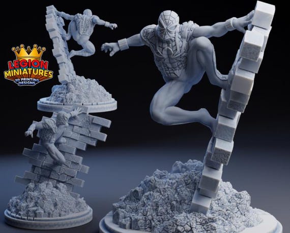 Ben Reilly, Marvel, RPG Resin Model Kit, 3D Printed, Highly detailed, Legion miniatures Sculpts, 40mm or 75mm, Marvel Crisis Protocol