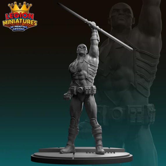 Ultimate Colonel, Marvel RPG Resin Model Kit, 3D Printed, Highly detailed, By Legion miniatures Sculpts, 40mm or 75mm