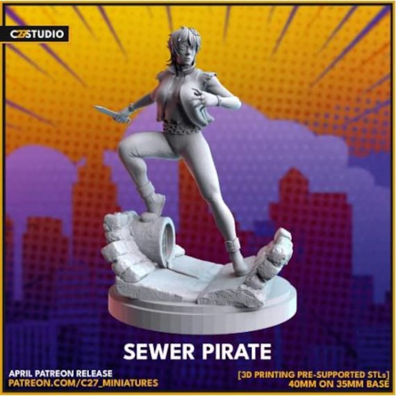 Callisto, Marvel RPG Resin Model Kit, 3D Printed, Highly detailed, By C27 miniatures Sculpts, 40mm or 75mm