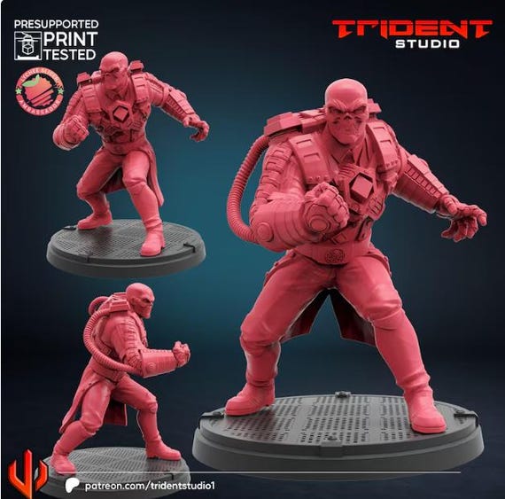 Red skull Cosmic Cube, Marvel RPG Resin Model Kit, 3D Printed, Highly detailed, By Trident Studios, Marvel Crisis Protocol, 40mm or 70mm