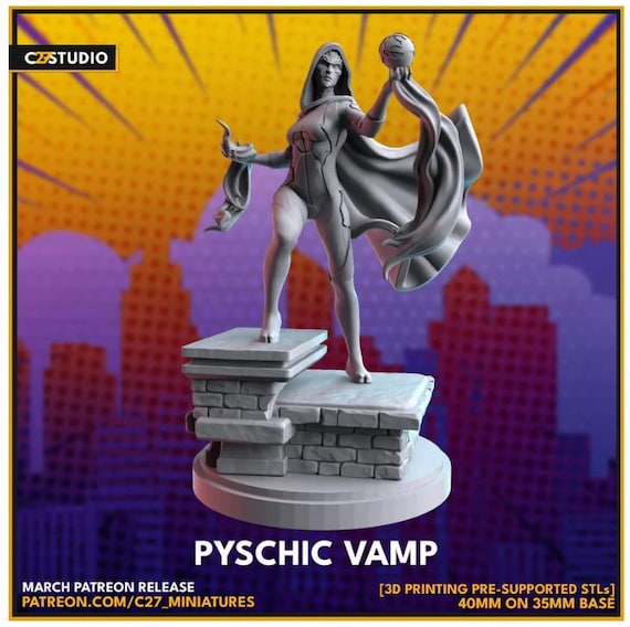 Supergiant, Marvel RPG Resin Model Kit, 3D Printed, Highly detailed, By C27 miniatures Sculpts, 40mm or 70mm