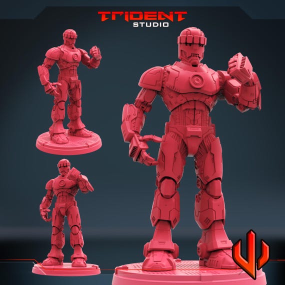 Sentinel, Marvel RPG Resin Model Kit, 3D Printed, Highly detailed, By Trident Studios, Marvel Crisis Protocol, 40mm or 70mm