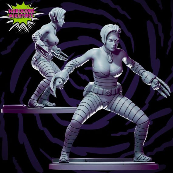 Kitty Pryde, Age of Apocalypse, Marvel, RPG Resin 3D Printed, Hardcore Miniatures, Marvel Crisis Protocol, 35mm, 40mm, 70mm or 1/16th