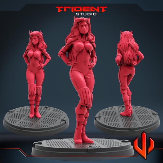 Black Racer, Marvel RPG Resin Model Kit, 3D Printed, Highly detailed, By Trident Studios, Marvel Crisis Protocol, 40mm or 70mm