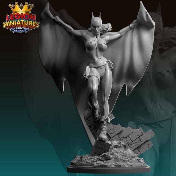 Batgirl, DC RPG Resin 3D Printed, Legion Miniatures, Marvel Crisis Protocol, 35mm, 40mm, 75mm or 1/16th