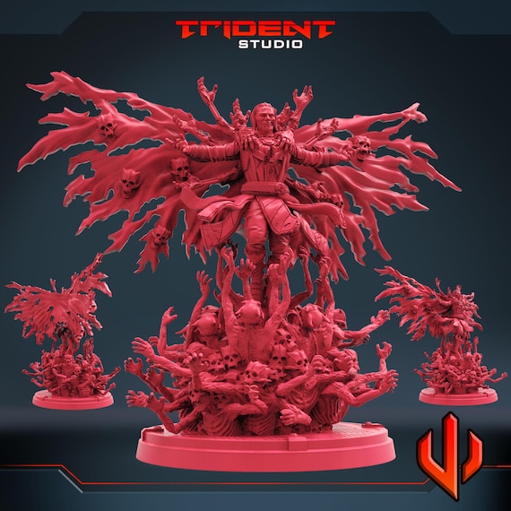 Zombie Doctor Strange, Marvel RPG Resin Model Kit, 3D Printed, Highly detailed, By Trident Studios, Marvel Crisis Protocol, 40mm or 70mm