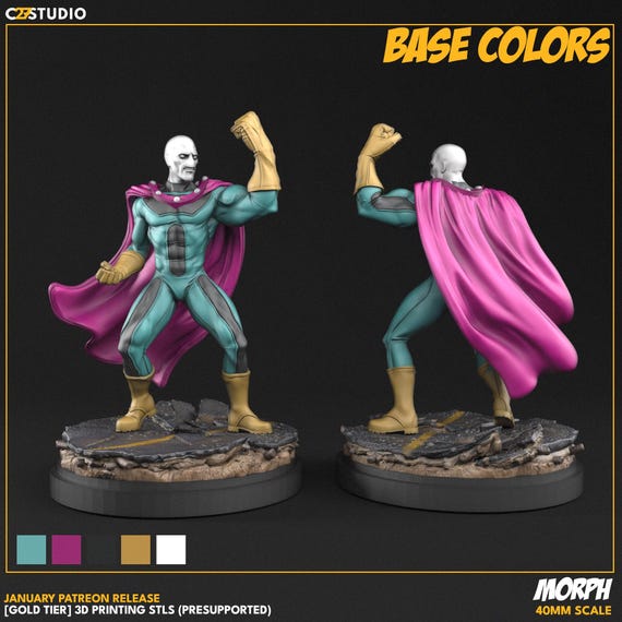 Morph Marvel, Hero, RPG Resin Model Kit, 3D Printed, Highly detailed, By C27 miniatures Sculpts, Authorised Seller, 40mm-75mm