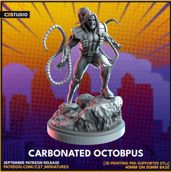 Omega Red Marvel, Hero, RPG Resin Model Kit, 3D Printed, Highly detailed, By C27 miniatures Sculpts, Authorised Seller, 40mm-75mm