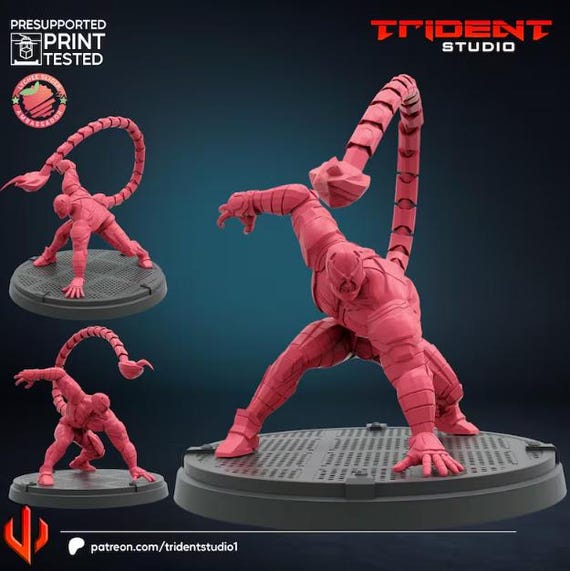 Scorpion, Marvel RPG Resin Model Kit, 3D Printed, Highly detailed, By Trident Studios, Marvel Crisis Protocol, 40mm or 70mm