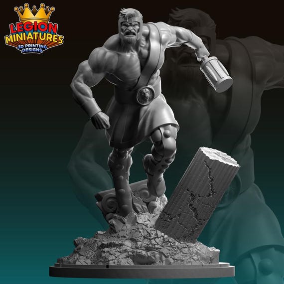 Hercules, Marvel RPG Resin 3D Printed, Highly detailed, Legion Miniatures, Marvel Crisis Protocol, 35mm, 40mm, 70mm or 1/16th
