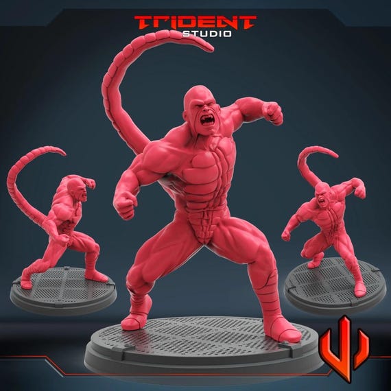 Rattler Version B, Marvel RPG Resin Model Kit, 3D Printed, Highly detailed, By Trident Studios, Marvel Crisis Protocol, 40mm or 70mm