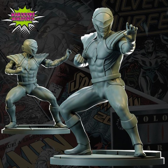 Death Ranger, Power Rangers, RPG Resin 3D Printed, Hardcore Miniatures, Marvel Crisis Protocol, 35mm, 40mm, 70mm or 1/16th